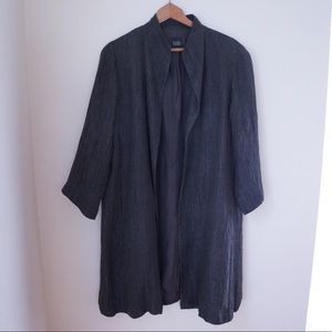 Eileen Fisher Groove Texture Silk Blend Coat